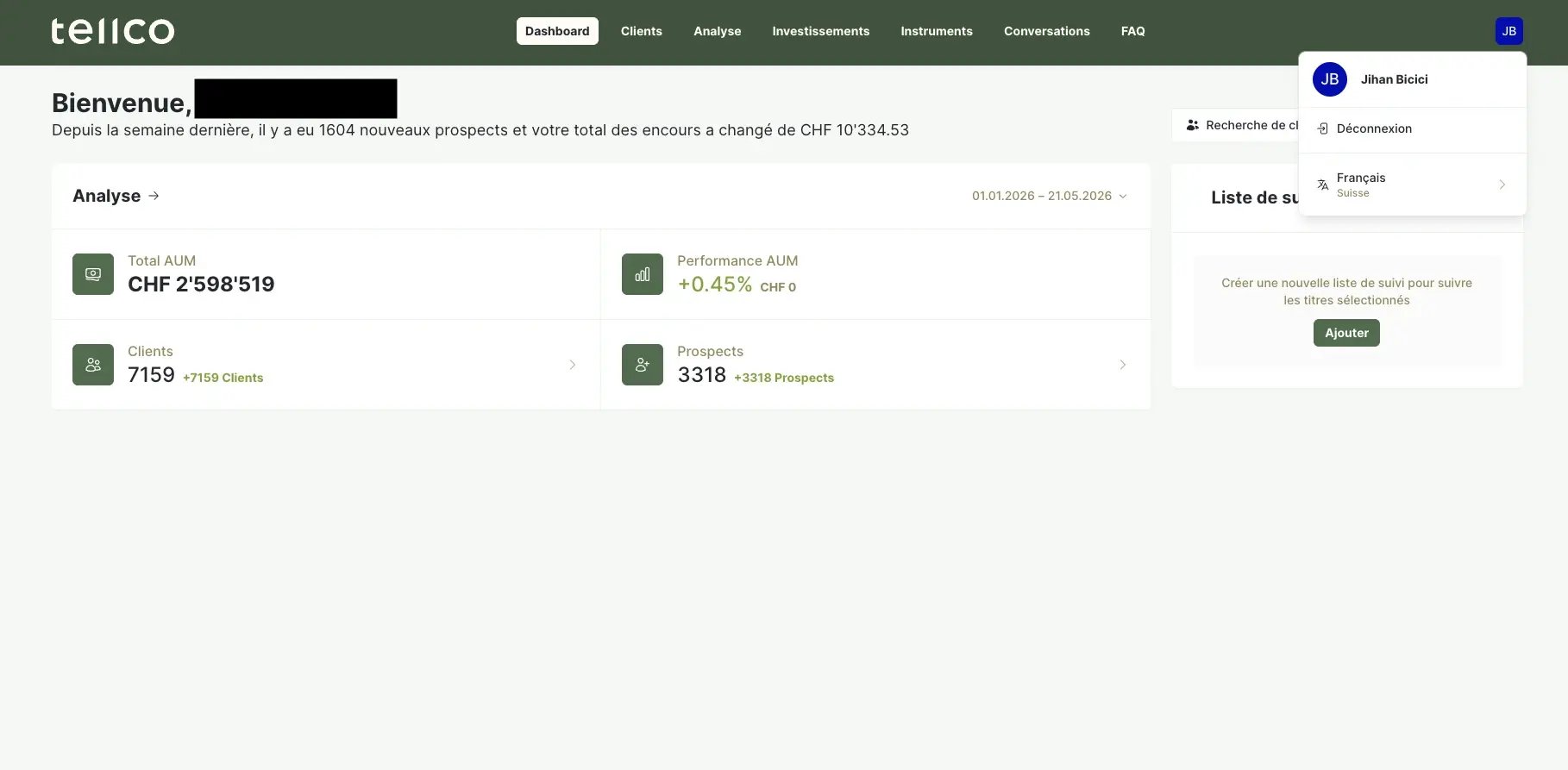 dashboard - advisors - FR - 1